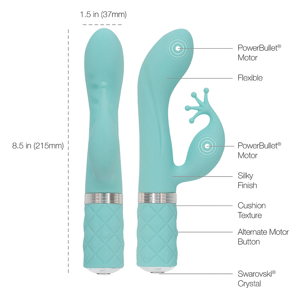 Pillow Talk Kinky Powerful Rechargeable Vibrator with Swarovski Crystal 