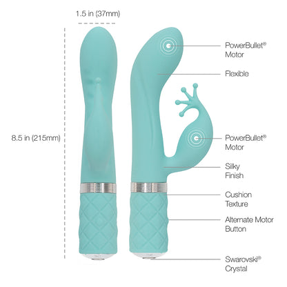 Pillow Talk Kinky Powerful Rechargeable Vibrator with Swarovski Crystal 