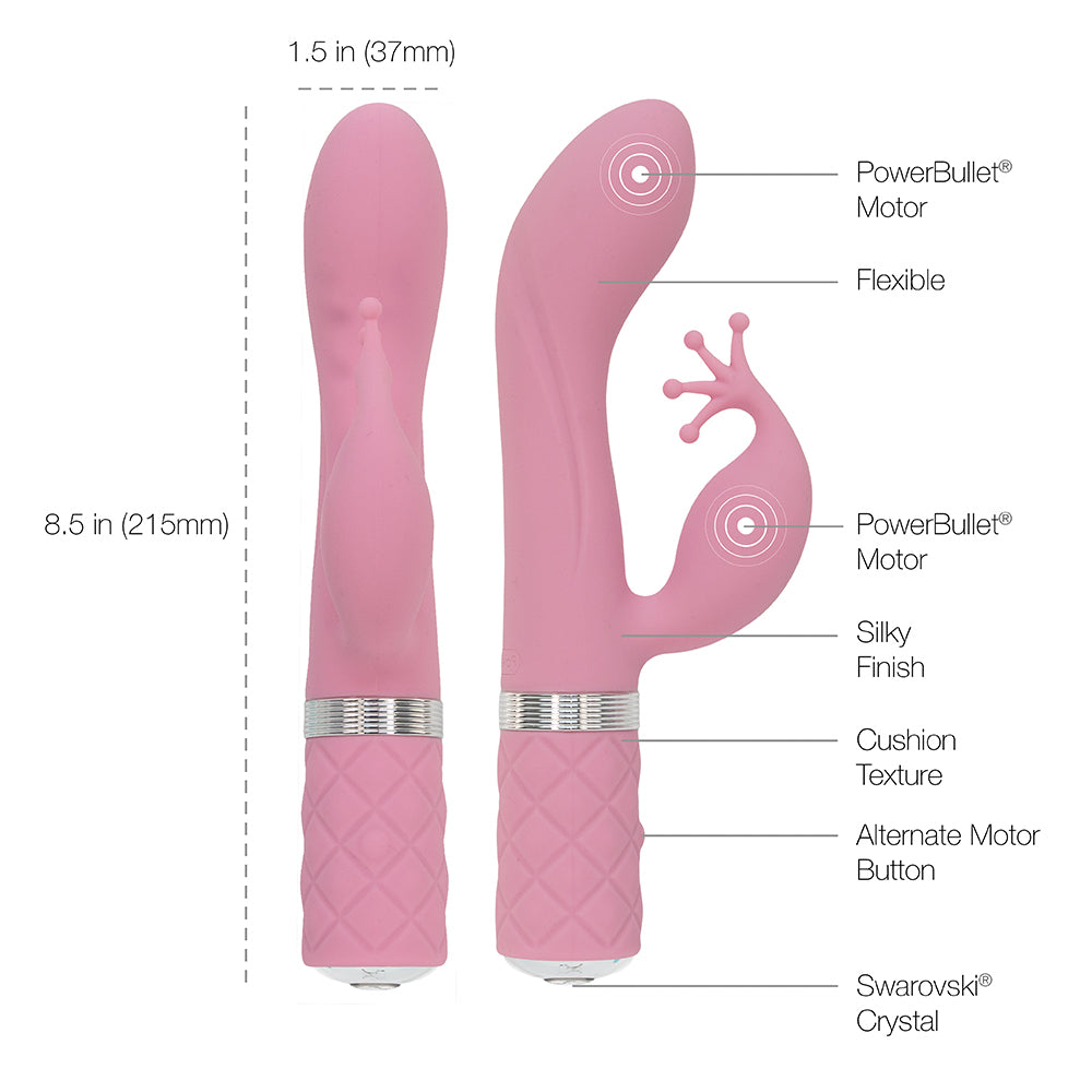 Pillow Talk Kinky Powerful Rechargeable Vibrator with Swarovski Crystal