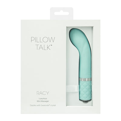 Pillow Talk RACY Powerful Rechargeable Mini G Spot Vibrator with Swarovski Crystal