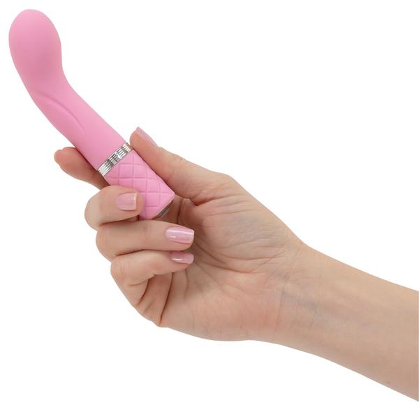 Pillow Talk RACY Powerful Rechargeable Mini G Spot Vibrator with Swarovski Crystal Pink