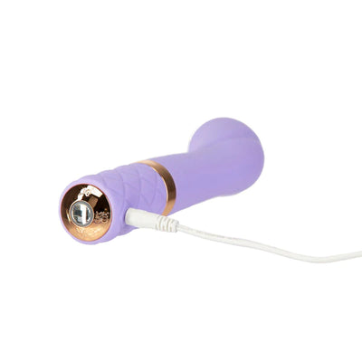 Pillow Talk SASSY Powerful Rechargeable G Spot Vibrator with Swarovski Crystal - Special Edition Sensual Kit - Purple Hue