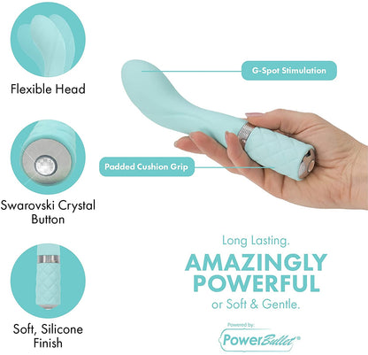 Pillow Talk SASSY Powerful Rechargeable G Spot Vibrator with Swarovski Crystal