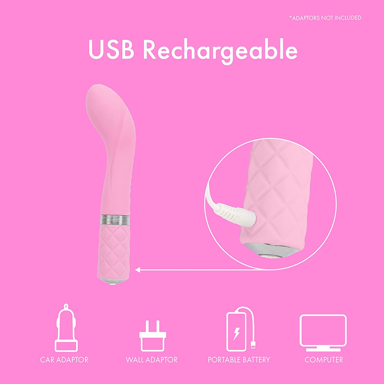 Pillow Talk SASSY Powerful Rechargeable G Spot Vibrator with Swarovski Crystal