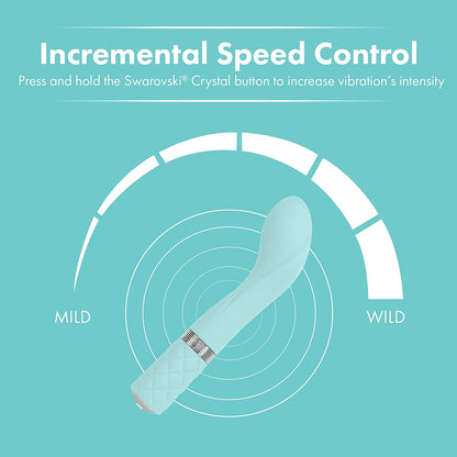 Pillow Talk SASSY Powerful Rechargeable G Spot Vibrator with Swarovski Crystal