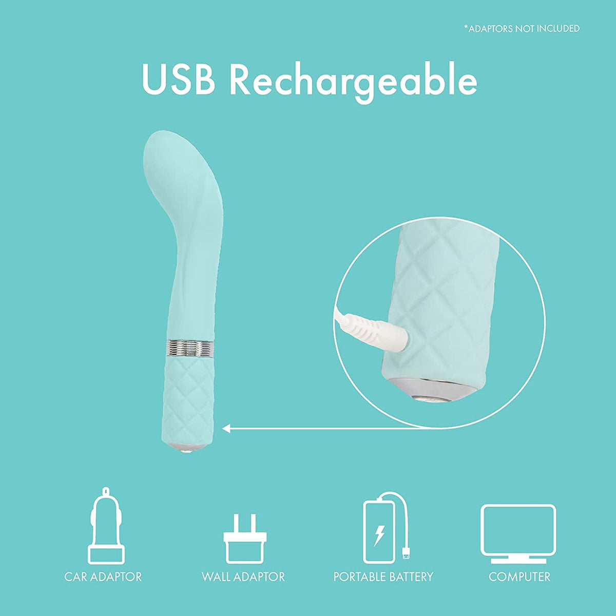Pillow Talk SASSY Powerful Rechargeable G Spot Vibrator with Swarovski Crystal