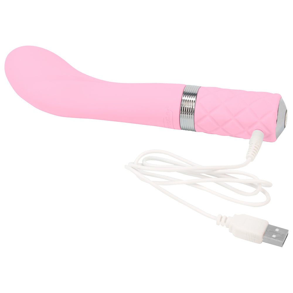 Pillow Talk Sassy Powerful Rechargeable Silicone G Spot Vibrator with Swarovski Crystal