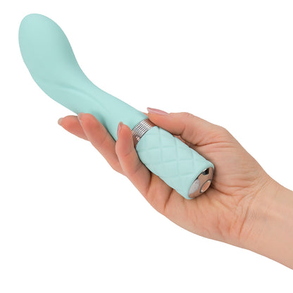 Pillow Talk Sassy Powerful Rechargeable Silicone G Spot Vibrator with Swarovski Crystal 