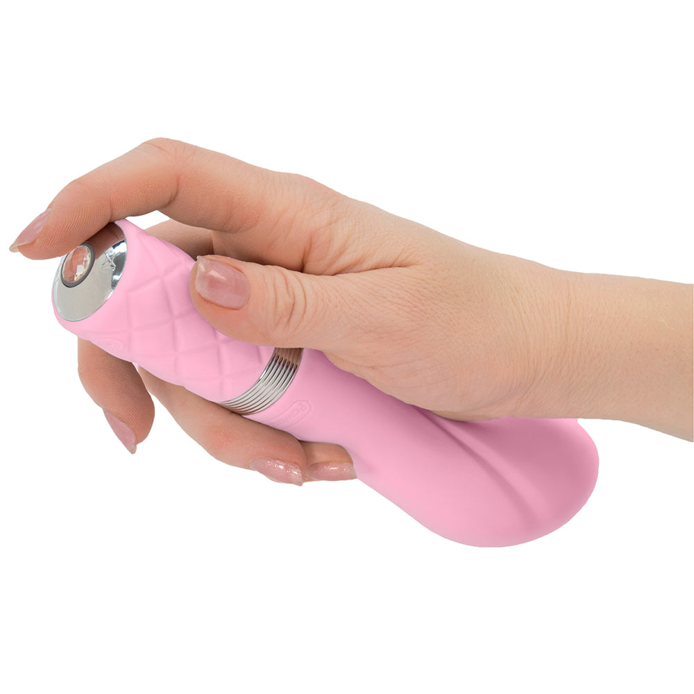 Pillow Talk Sassy Powerful Rechargeable Silicone G Spot Vibrator with Swarovski Crystal
