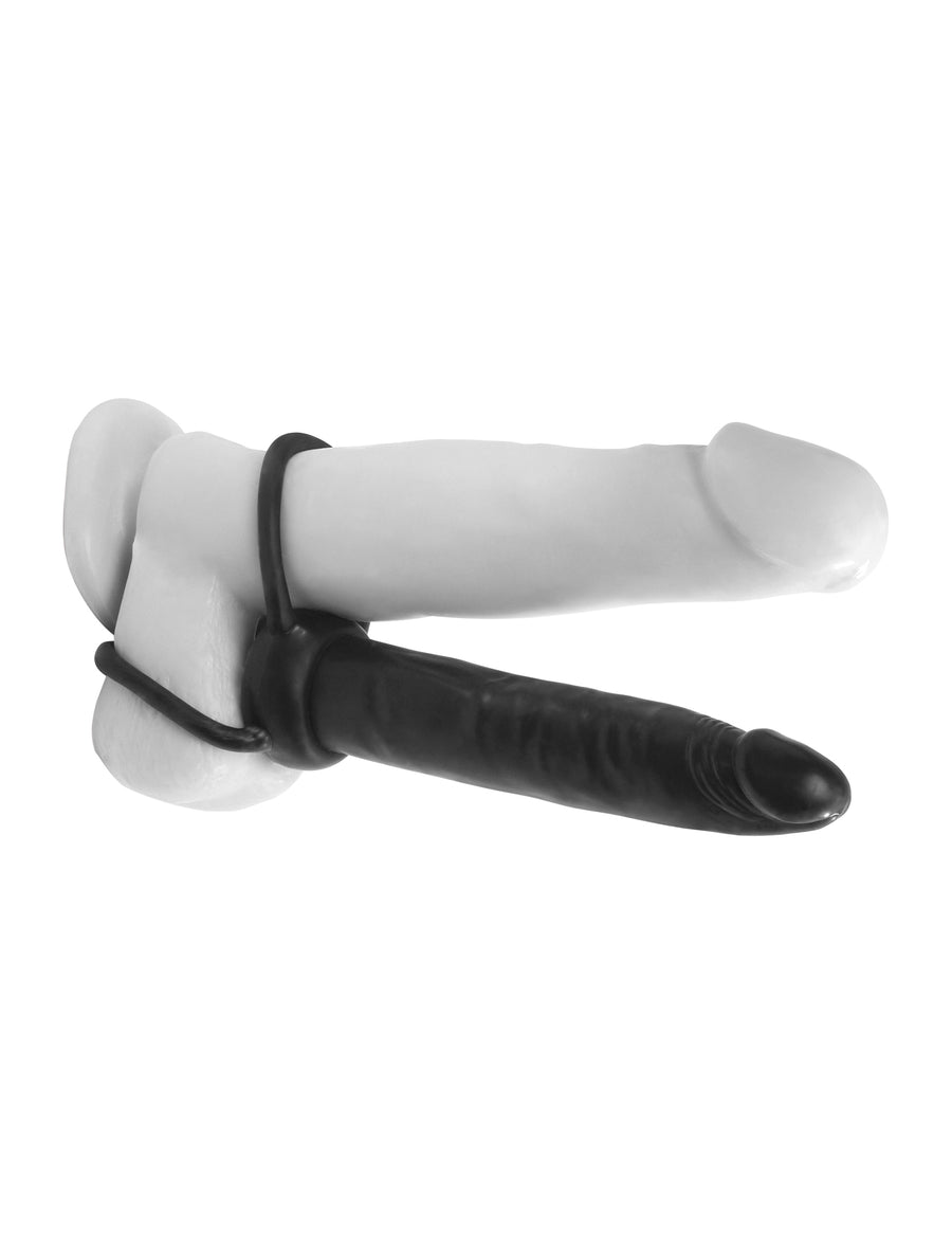 Pipedream Anal Fantasy Collection Double Trouble Double Penetration Strap On Dildo 6 inch Black
