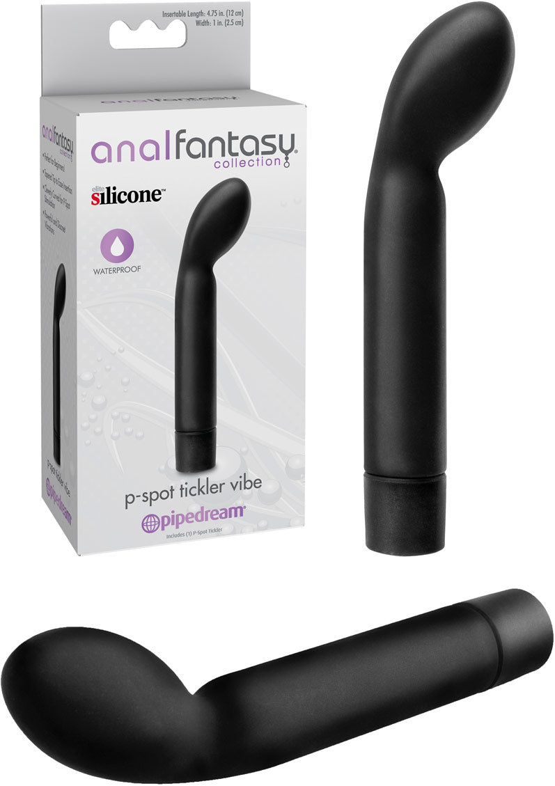 Pipedream Anal Fantasy Collection P Spot Tickler Vibe 5.75 inch Black Prostate Vibrator