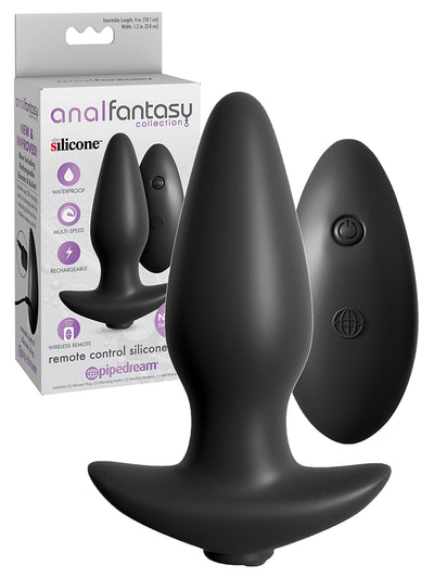 Pipedream Anal Fantasy Collection Remote Control Silicone Plug Rechargeable Anal Vibrator