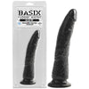 Pipedream Basix Rubber Works 7 inch Slim Tapered Realistic Dildo with Suction Cup Mount Base