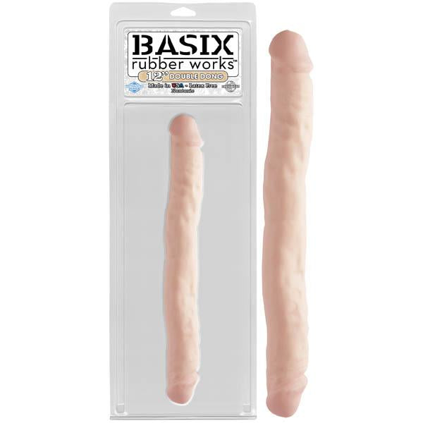 Pipedream Basix Rubber Works Double Dildo 12 inch