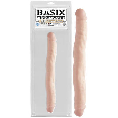 Pipedream Basix Rubber Works Double Dildo 12 inch