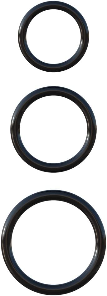 Pipedream C Ringz SILICONE 3 RING STAMINA SET Black