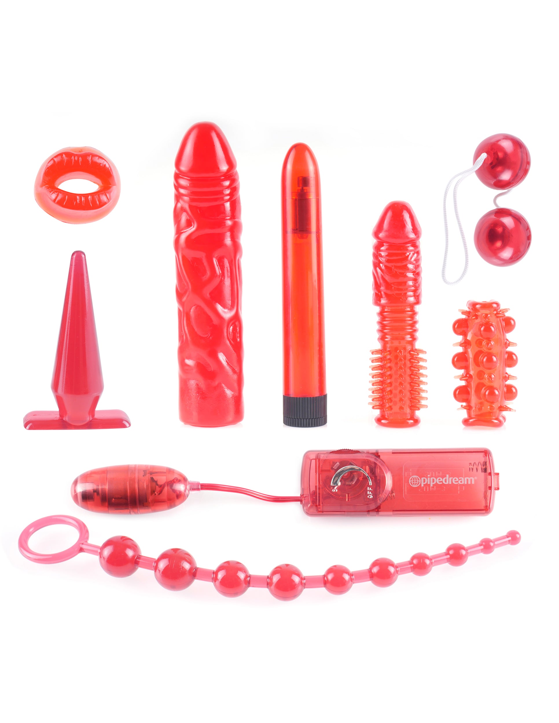 Pipedream Extreme Toyz Kinky Collection 9 Piece Sex Toy Kit Red - Adult  Superstores Rockdale