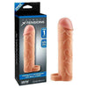 Pipedream Fantasy X-Tensions Perfect 1 inch Fanta Flesh Extension Penis Extension Sleeve with Ball Strap Natural
