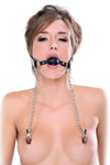 Pipedream Fetish Fantasy Extreme DELUXE BALL GAG and NIPPLE CLAMPS