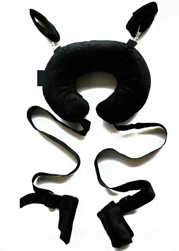 Pipedream Fetish Fantasy Position Master with Wrist Handcuffs and Ankle Cuffs and Love Mask Black