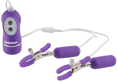Pipedream Fetish Fantasy Series 10 Function Vibrating Nipple Clamps
