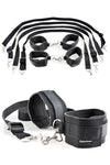 Pipedream Fetish Fantasy Series Cuff and Tether Wrist Handcuffs and Ankle Cuffs and Tether Set for Lovers