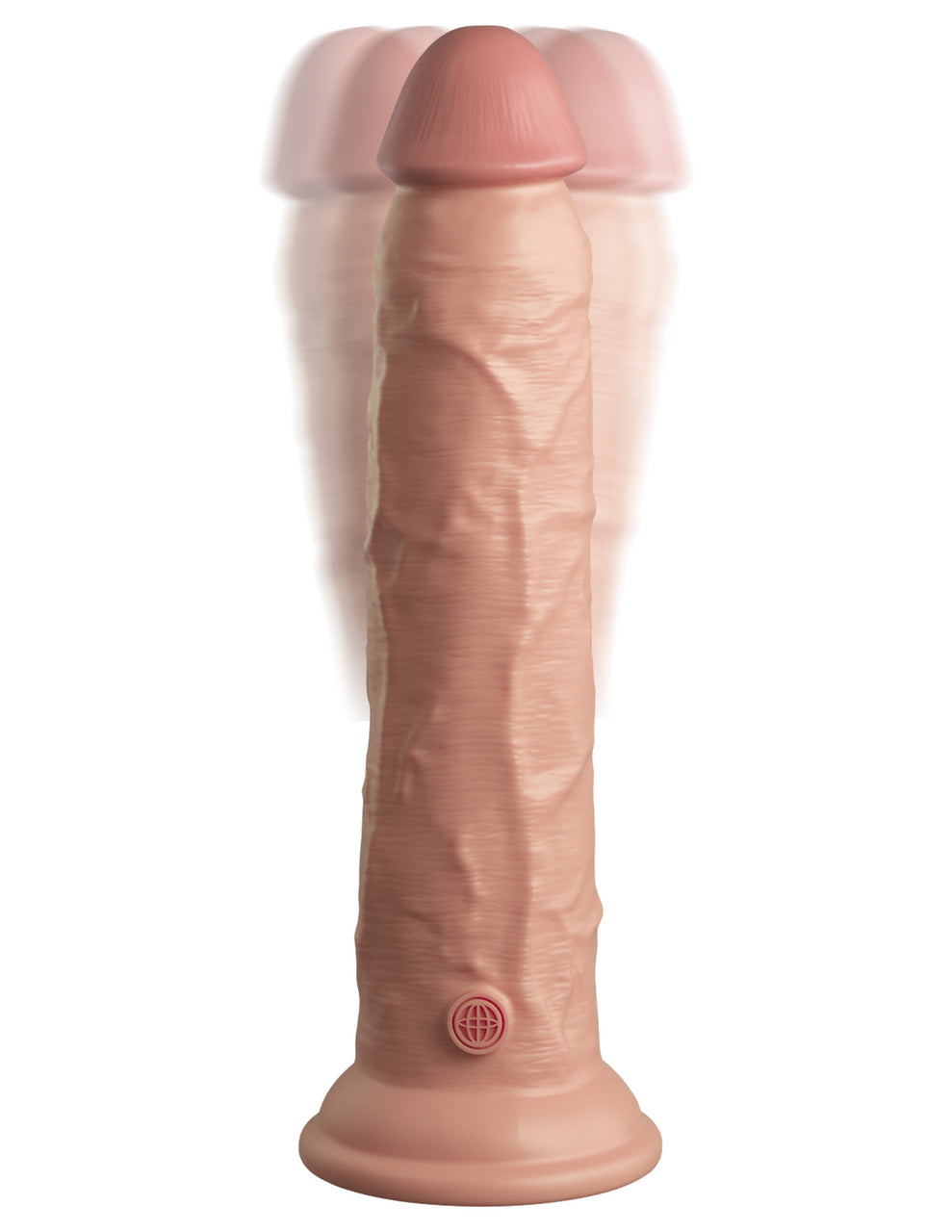 Pipedream King Cock Elite 9 inch Vibrating + Dual Density Silicone Dildo with Wireless Remote Control Flesh