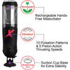 Pipedream PDX Elite Deluxe Mega Bator Stroker Rotating and Thrusting Hands Free Rechargeable Male Masturbator with Suction Cup Base