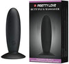 Pretty Love Butt Plug Massager Black Vibrating Butt Plug with Suction Cup Mount Base