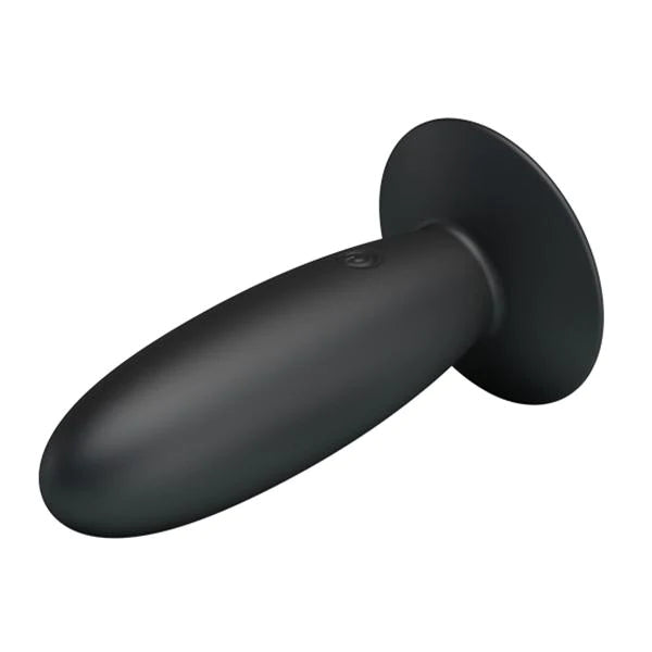 Pretty Love Butt Plug Massager Black Vibrating Butt Plug with Suction Cup Mount Base
