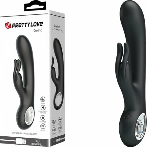 Pretty Love Carina Rechargeable G Spot Rabbit Vibrator black