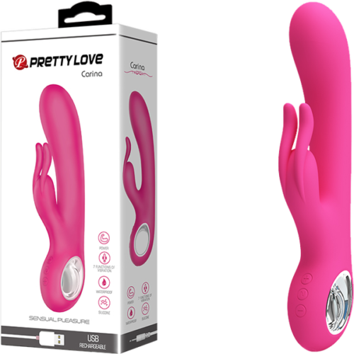 Pretty Love Carina Rechargeable G Spot Rabbit Vibrator Pink