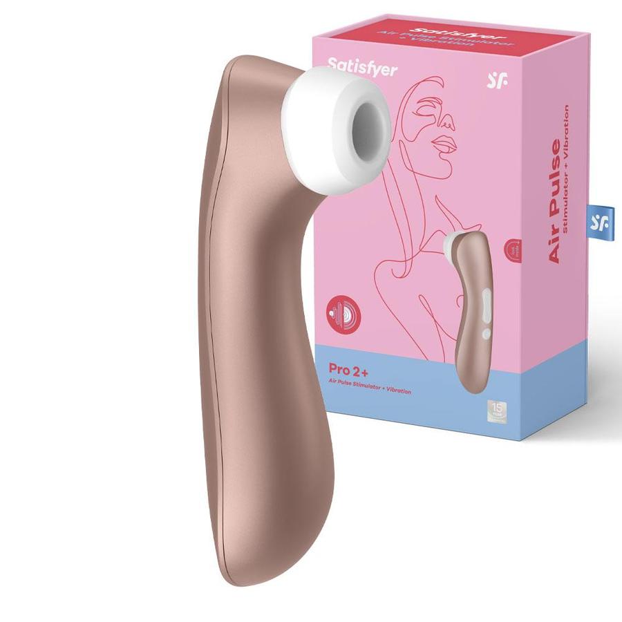 Satisfyer Pro 2 + with Vibration USB Rechargeable Clitoral Air Pulse Stimulator