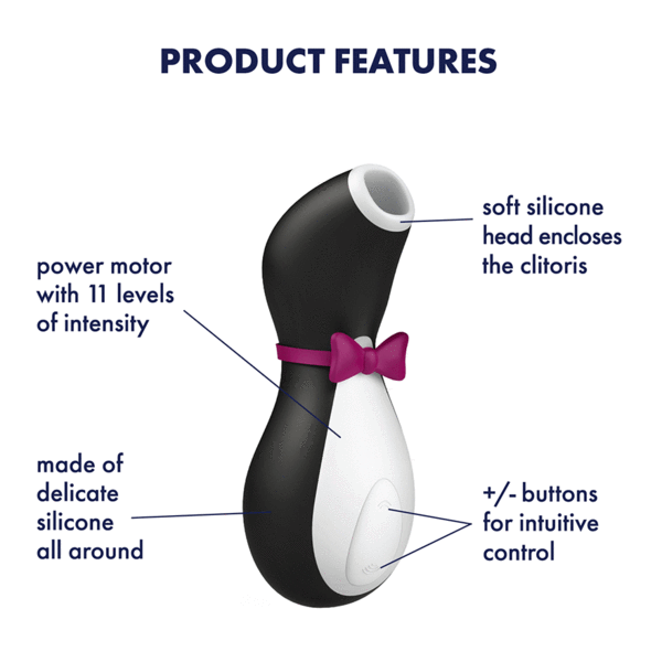 Satisfyer Pro Penguin Rechargeable Air Pulse Clitoral Stimulator - Next Generation