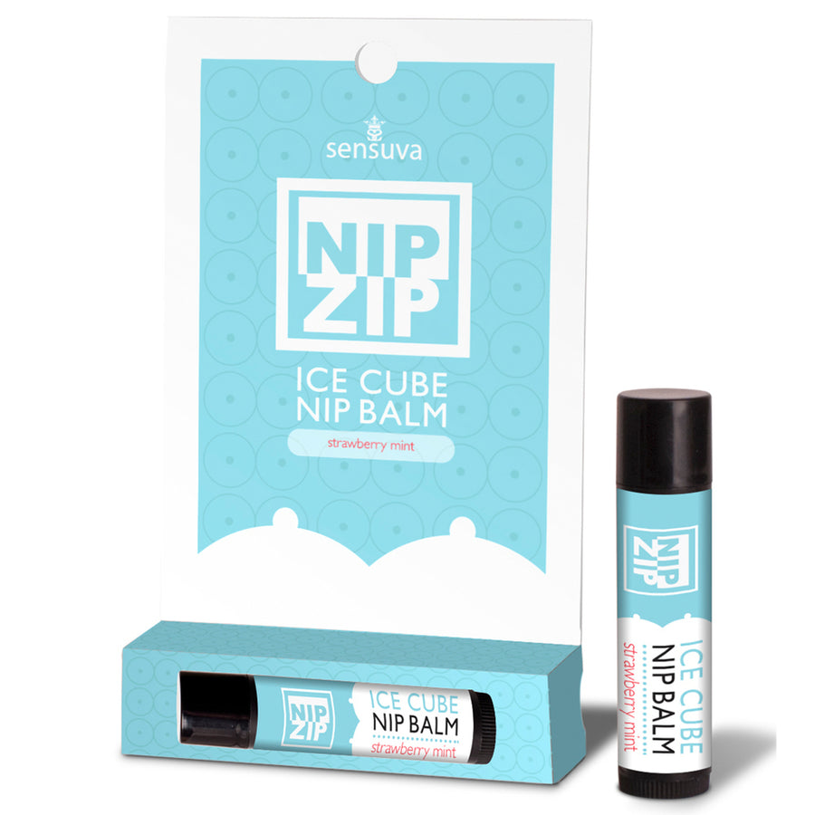 Sensuva NIP ZIP Ice Cube Nipple Balm Strawberry Mint