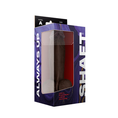 Shaft Always Up Flexiskin Liquid Silicone Realistic Dildo with Balls