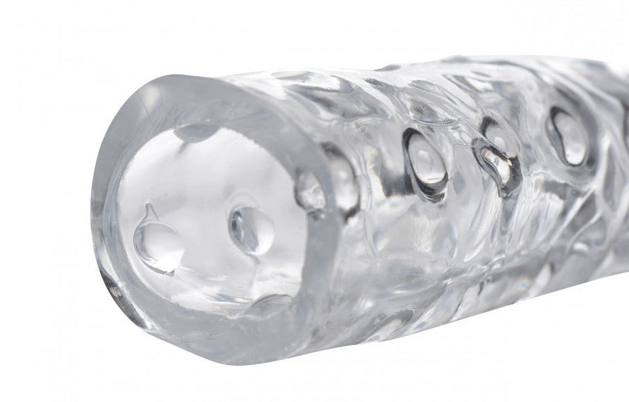 Size Matters 3 inch Clear Penis Enhancer Sleeve with Nubbed interior for added stimulation