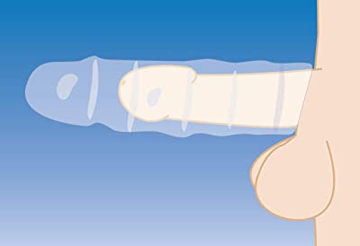 Size Matters 3 inch Clear Penis Enhancer Sleeve with Nubbed interior for added stimulation