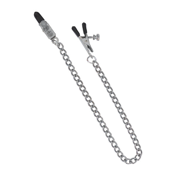 Spartacus Adjustable Tapered Tip Nipple Clamps with Link Chain