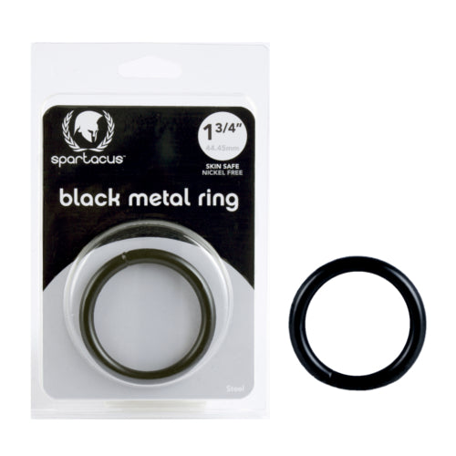 Spartacus Black Metal Cock Ring 1.75 inch