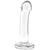 Spartacus Blown Glass  BASIC CURVE G-spot and P-Spot Dildo 6 inch Clear