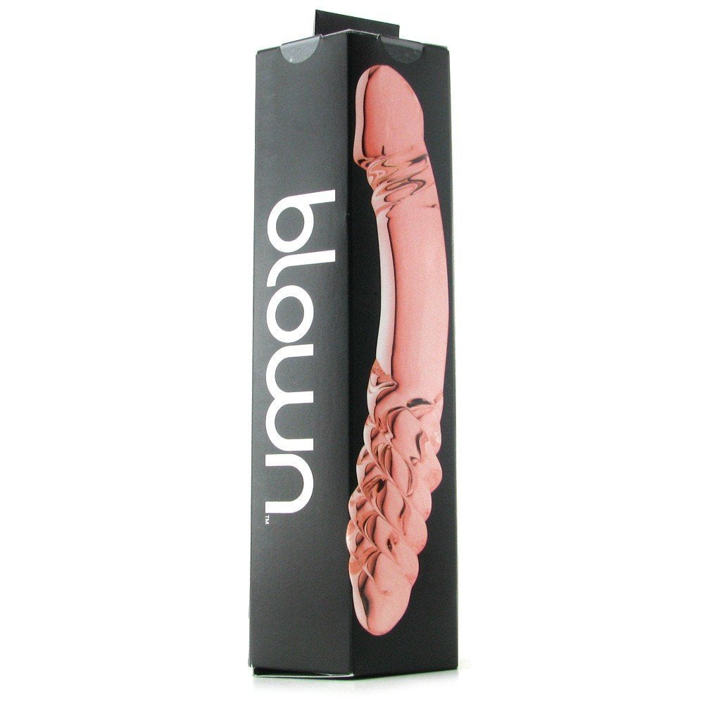 Spartacus Blown Glass Double Ended Dildo with a Twist 8.5 inch