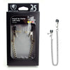 Spartacus Broad Tip Alligator Nipple Clamps with Loop and Link Chain