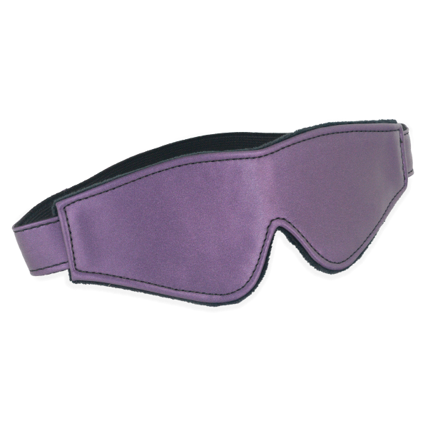 Spartacus Galaxy Legend Faux Leather Purple Blindfold with Black Soft Velvety Lining and Elastic Band