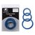 Spartacus Nitrile Cock Ring Set Pack of 3 Blue