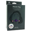 Spartacus Galaxy Purple Silicone Ball Gag with Pink Snake Print Strap and Lockable Rose Gold Buckle