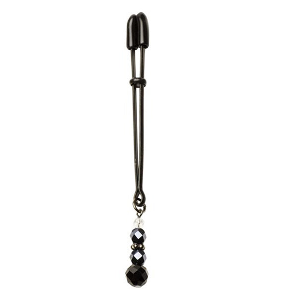 Spartacus Tweezer Clit Clamp Beaded with Black Glass