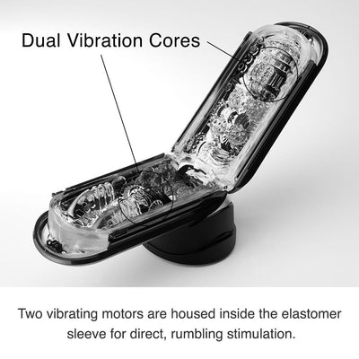 Tenga Flip Zero Electronic Vibration Black Strong Edition Rechargeable Vibrating Male Masturbator