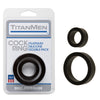 TitanMen Platinum Silicone Double Pack Cock Rings 2 Piece Kit