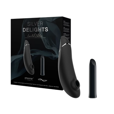 We Vibe SILVER DELIGHTS COLLECTION Limited Edition WOMANIZER PREMIUM + WE VIBE TANGO